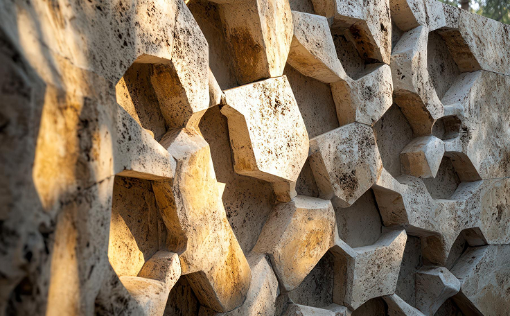 Piezas de piedra natural y porcelánico de gran formato a medida para proyectos